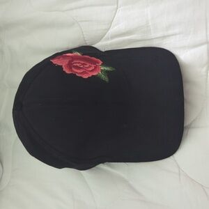 David and Young Black Cap with Rose